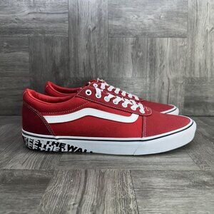 Vans Ward Off The Wall Men's size 12 Red White Skateboarding Shoes